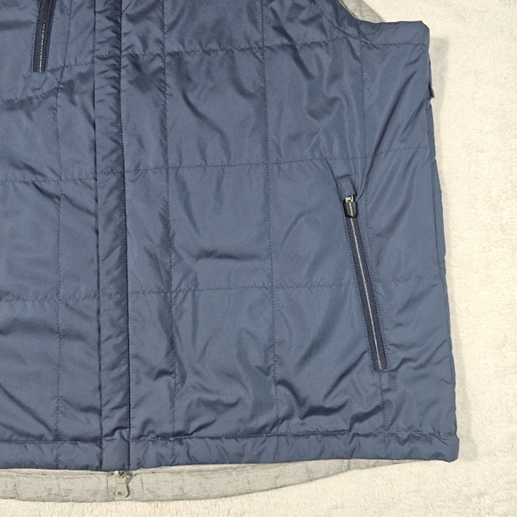 Zero Restriction Kiely Water Repellent Reversible Vest Blue / Gray Men's XL - Picture 8 of 12